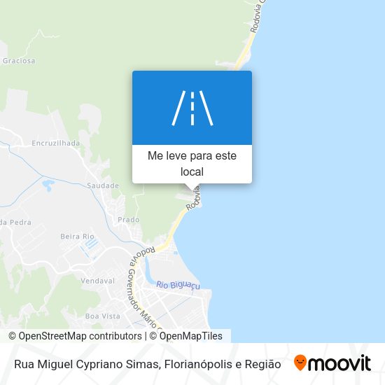 Rua Miguel Cypriano Simas mapa