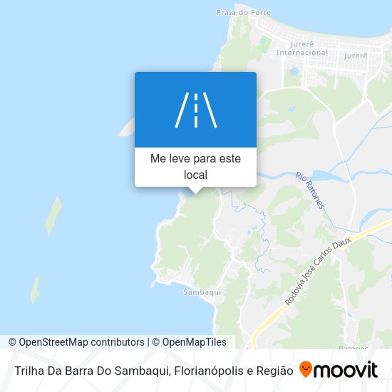 Trilha Da Barra Do Sambaqui mapa