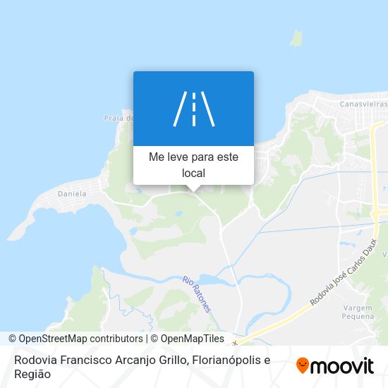 Rodovia Francisco Arcanjo Grillo mapa
