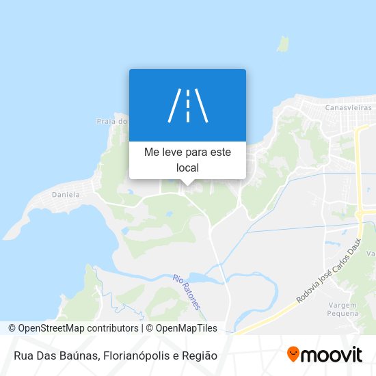 Rua Das Baúnas mapa