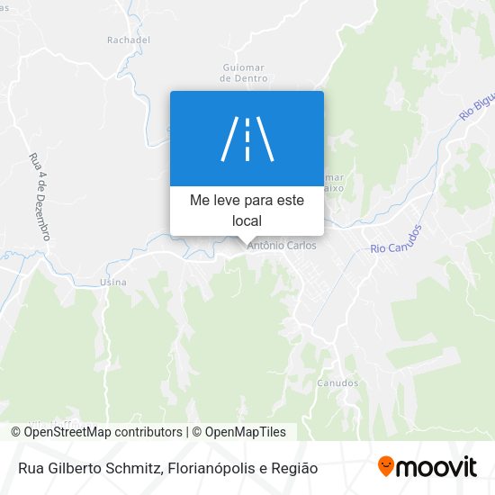 Rua Gilberto Schmitz mapa