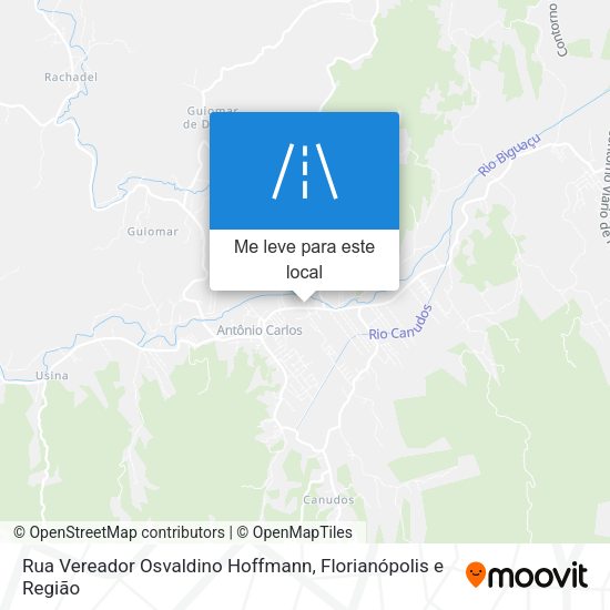 Rua Vereador Osvaldino Hoffmann mapa