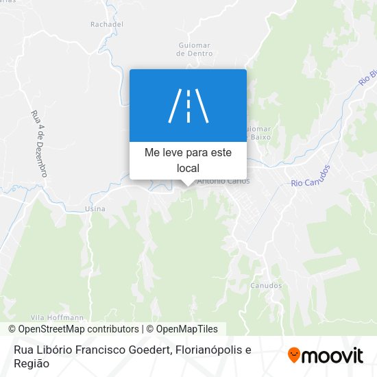 Rua Libório Francisco Goedert mapa