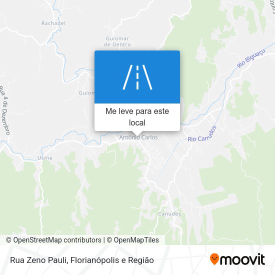 Rua Zeno Pauli mapa