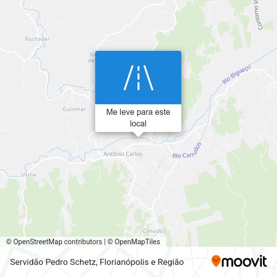 Servidão Pedro Schetz mapa
