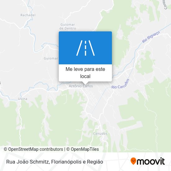 Rua João Schmitz mapa