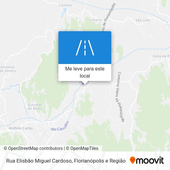 Rua Elisbão Miguel Cardoso mapa