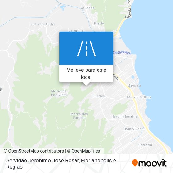 Servidão Jerônimo José Rosar mapa