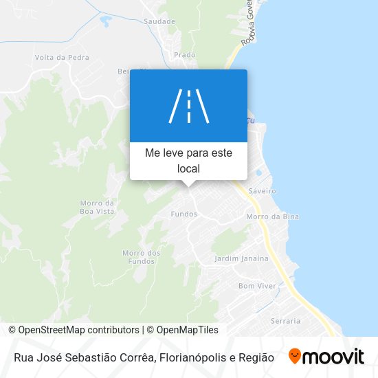 Rua José Sebastião Corrêa mapa