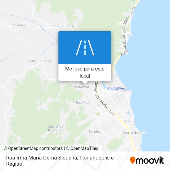 Rua Irmã Maria Gema Siqueira mapa