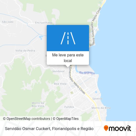 Servidão Osmar Cuckert mapa