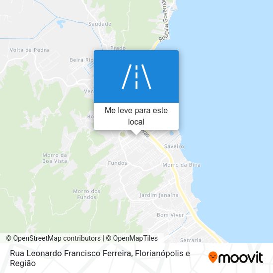 Rua Leonardo Francisco Ferreira mapa