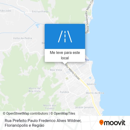 Rua Prefeito Paulo Frederico Alves Wildner mapa