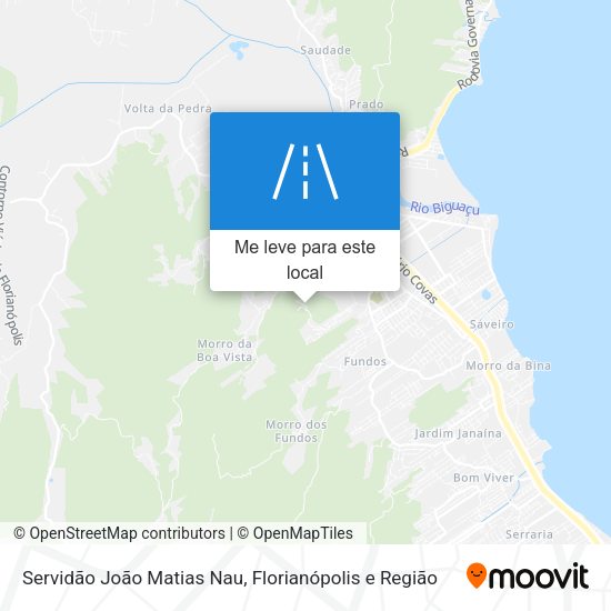 Servidão João Matias Nau mapa