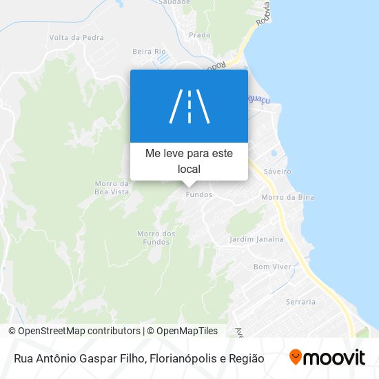 Rua Antônio Gaspar Filho mapa