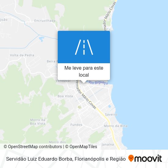 Servidão Luiz Eduardo Borba mapa