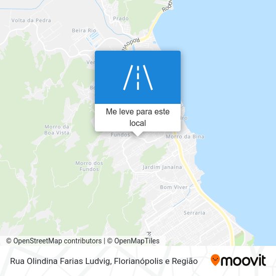 Rua Olindina Farias Ludvig mapa