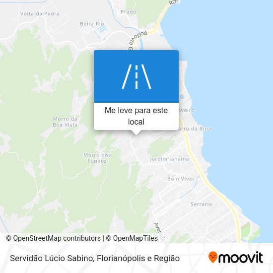 Servidão Lúcio Sabino mapa