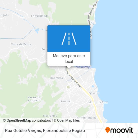 Rua Getúlio Vargas mapa