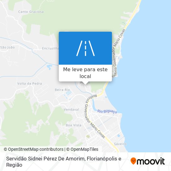 Servidão Sidnei Pérez De Amorim mapa