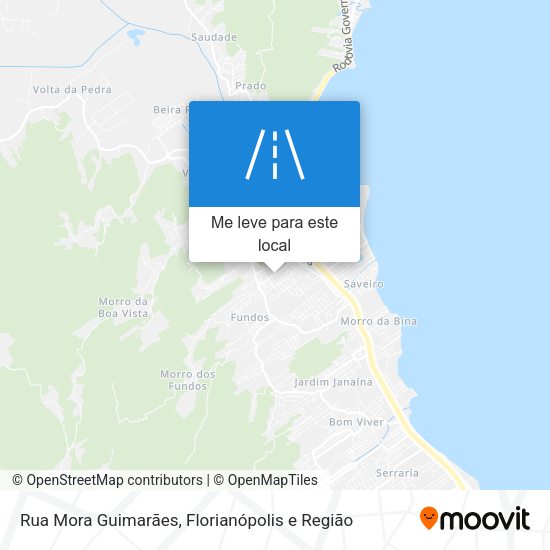 Rua Mora Guimarães mapa