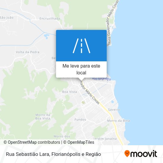 Rua Sebastião Lara mapa