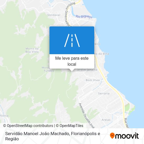 Servidão Manoel João Machado mapa