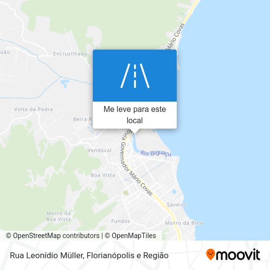 Rua Leonídio Müller mapa