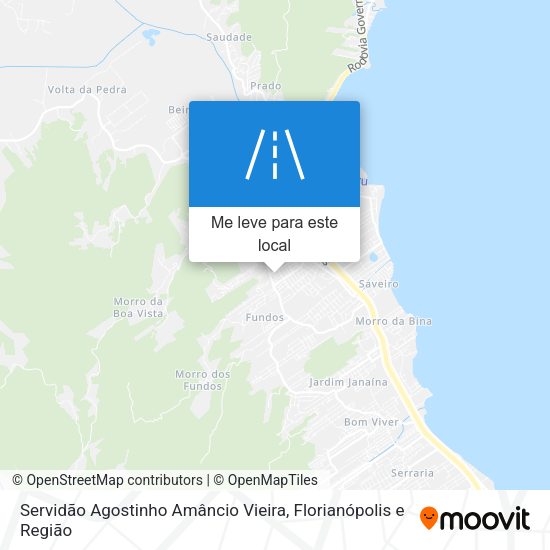 Servidão Agostinho Amâncio Vieira mapa