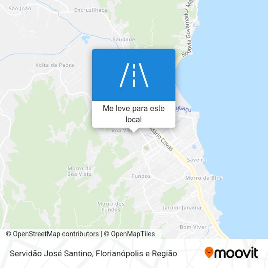 Servidão José Santino mapa