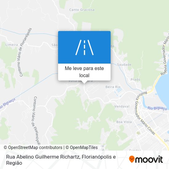 Rua Abelino Guilherme Richartz mapa
