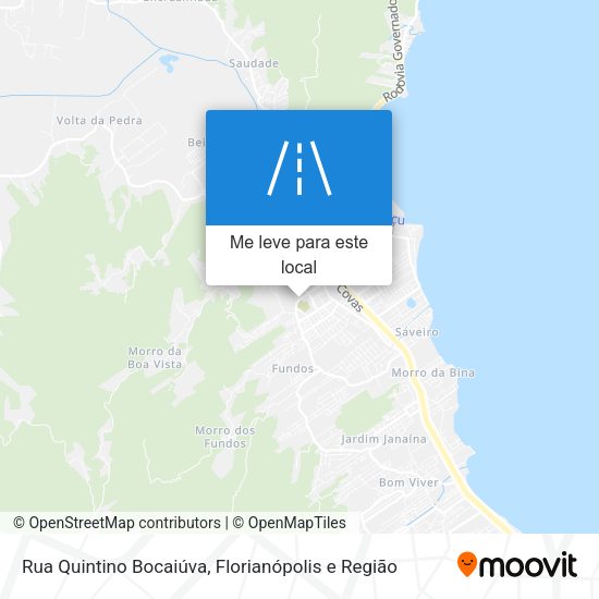 Rua Quintino Bocaiúva mapa