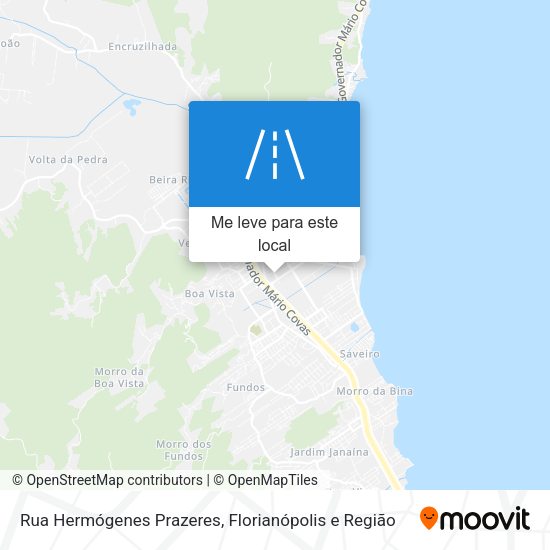 Rua Hermógenes Prazeres mapa