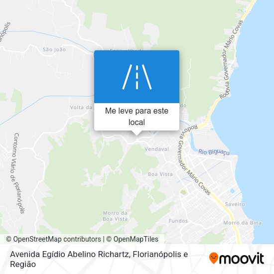 Avenida Egídio Abelino Richartz mapa