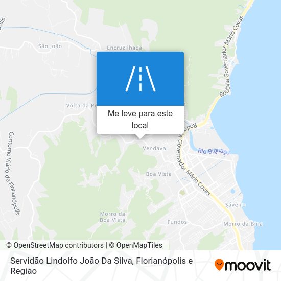 Servidão Lindolfo João Da Silva mapa