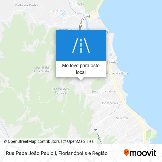 Rua Papa João Paulo I mapa