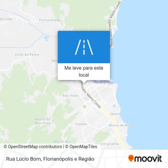 Rua Lúcio Born mapa
