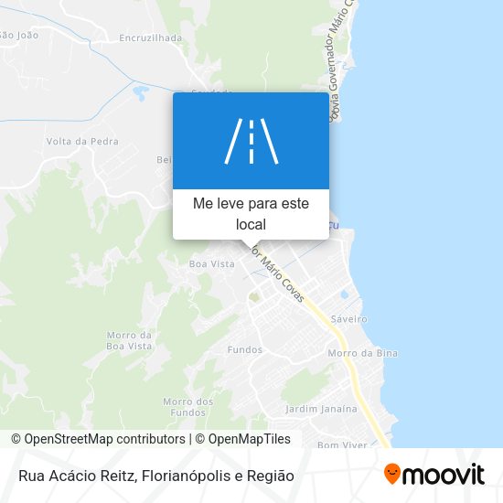Rua Acácio Reitz mapa
