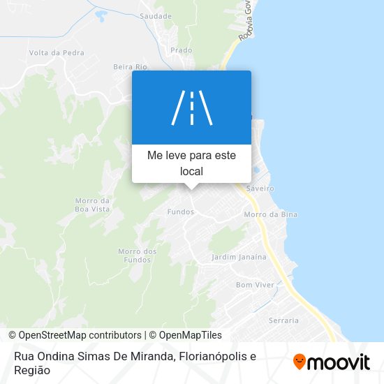 Rua Ondina Simas De Miranda mapa