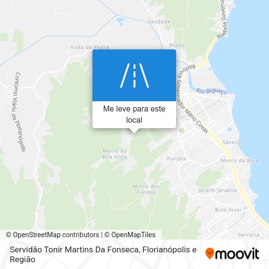 Servidão Tonir Martins Da Fonseca mapa