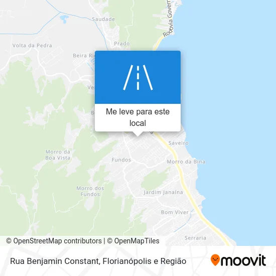 Rua Benjamin Constant mapa