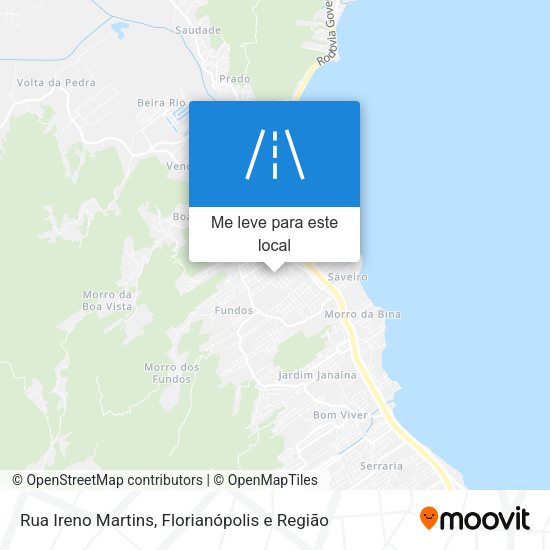 Rua Ireno Martins mapa