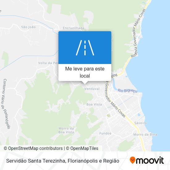 Servidão Santa Terezinha mapa