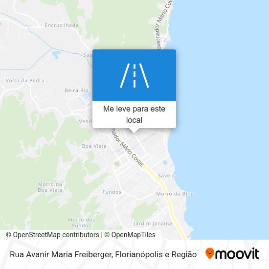 Rua Avanir Maria Freiberger mapa