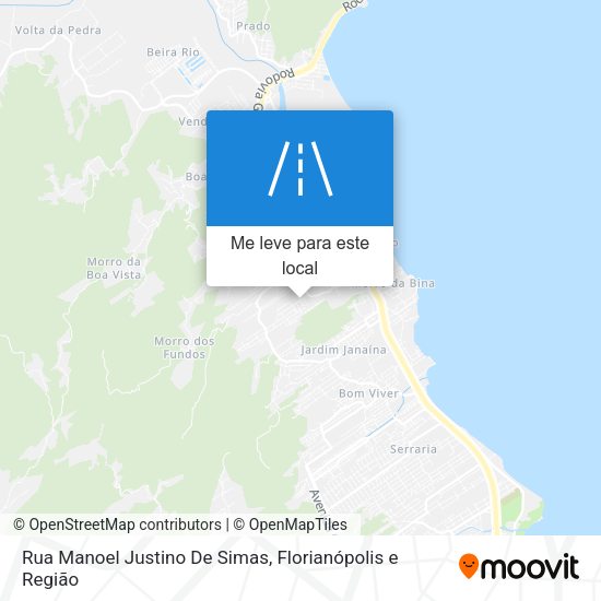 Rua Manoel Justino De Simas mapa