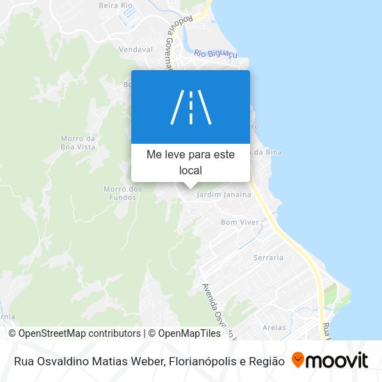 Rua Osvaldino Matias Weber mapa