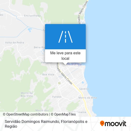 Servidão Domingos Raimundo mapa