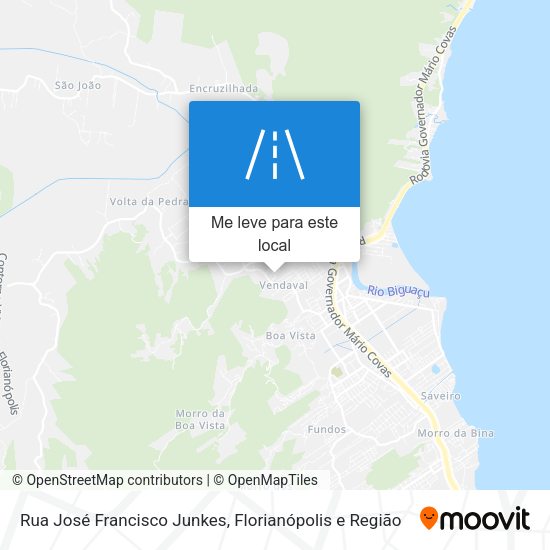 Rua José Francisco Junkes mapa