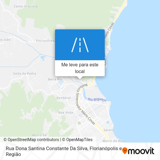 Rua Dona Santina Constante Da Silva mapa