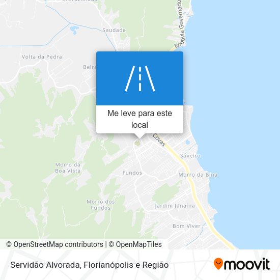 Servidão Alvorada mapa